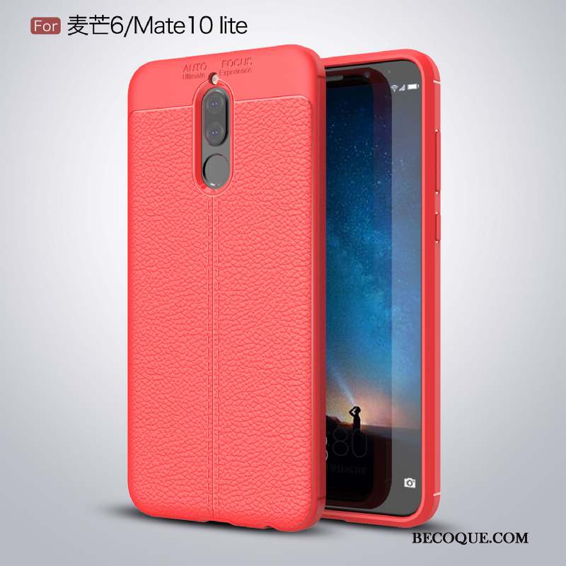 Huawei Mate 10 Lite Coque De Téléphone Modèle Fleurie Protection Incassable Étui Fluide Doux