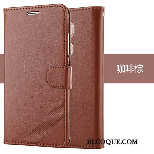 Huawei Mate 10 Lite Coque De Téléphone Étui Fluide Doux Protection Étui En Cuir Marron