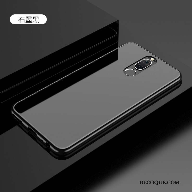 Huawei Mate 10 Lite Verre Noir Silicone Difficile Coque Tout Compris