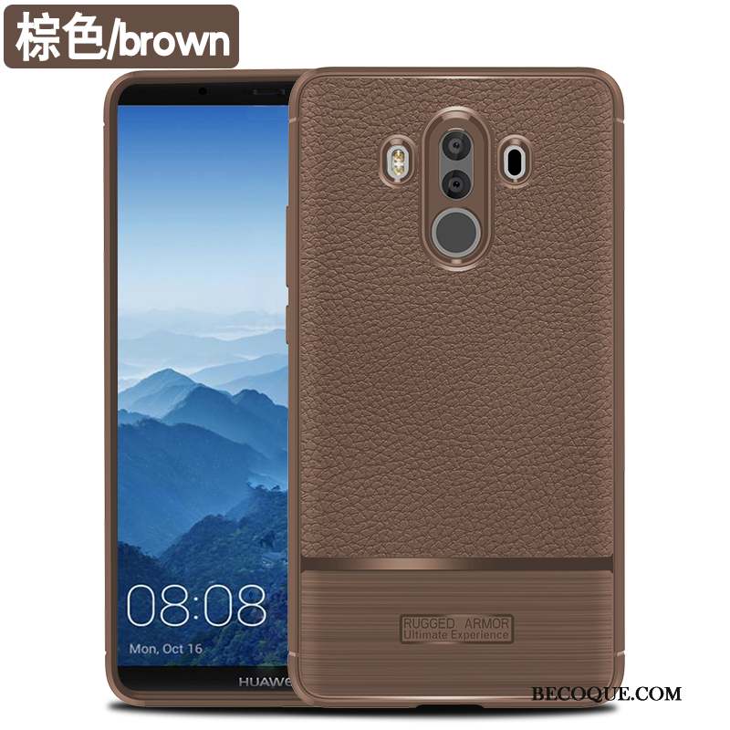 Huawei Mate 10 Pro Coque Business Délavé En Daim Fluide Doux Silicone Incassable Très Mince