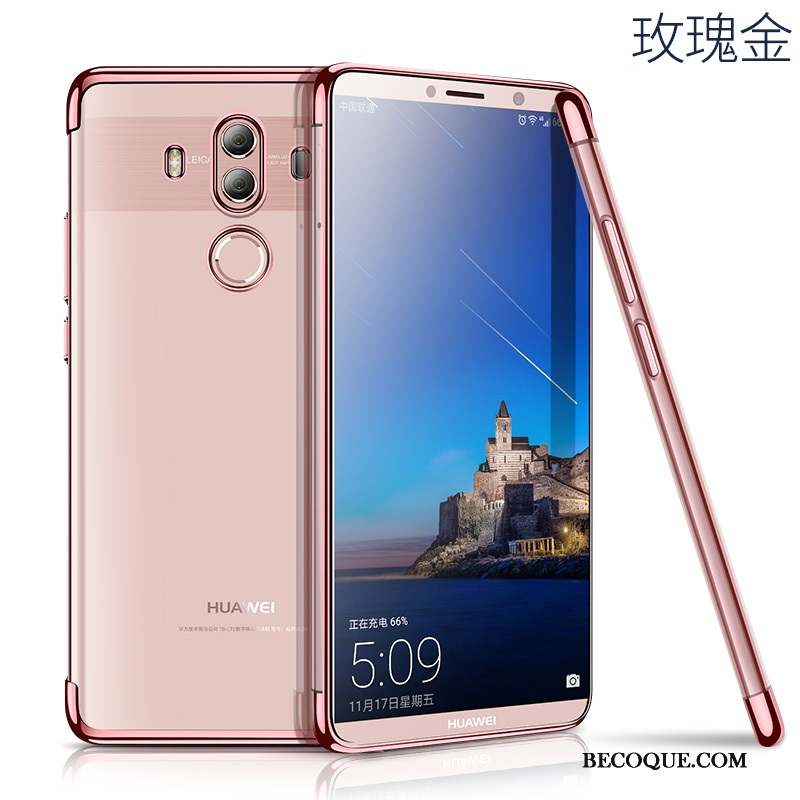 Huawei Mate 10 Pro Coque De Téléphone Fluide Doux Étui Silicone Tout Compris Or Rose