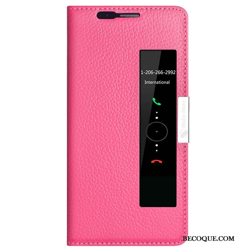 Huawei Mate 10 Pro Coque De Téléphone Rouge Incassable Housse Étui En Cuir