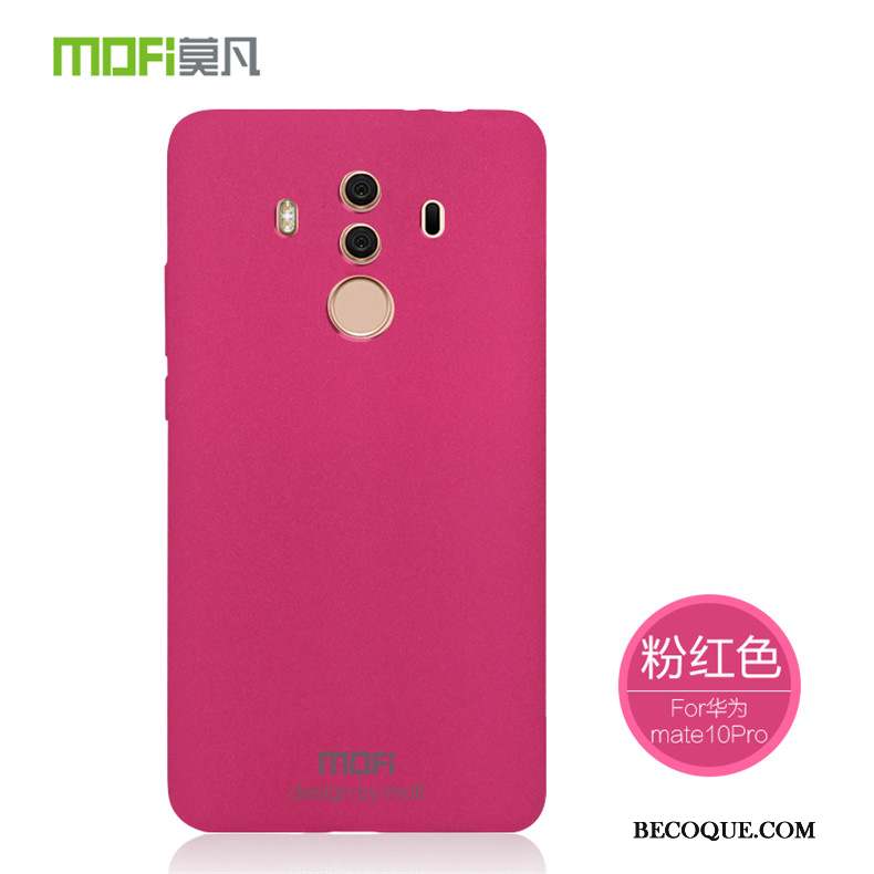 Huawei Mate 10 Pro Coque De Téléphone Silicone Étui Fluide Doux Rose Délavé En Daim