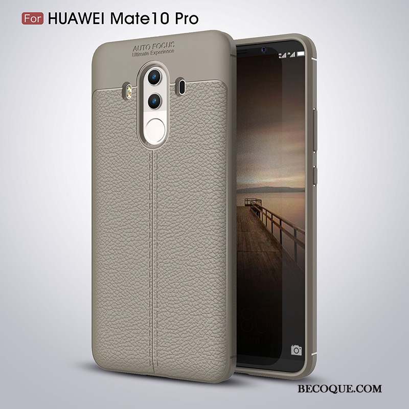 Huawei Mate 10 Pro Coque Gris Silicone Incassable Tout Compris Fluide Doux Personnalité