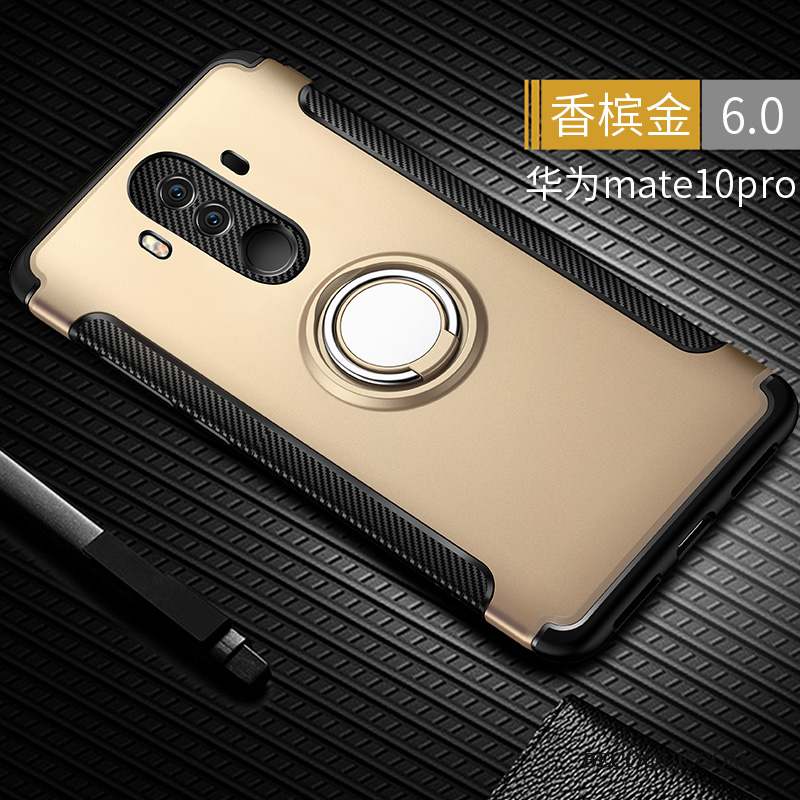 Huawei Mate 10 Pro Créatif Étui Incassable Or Coque De Téléphone Silicone