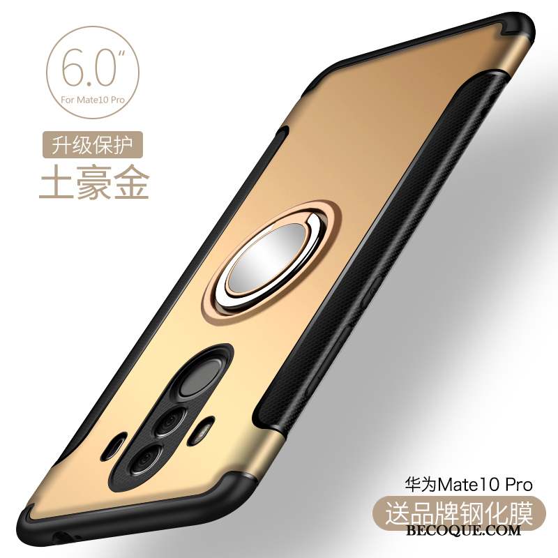 Huawei Mate 10 Pro Personnalité Or Incassable Coque De Téléphone Silicone