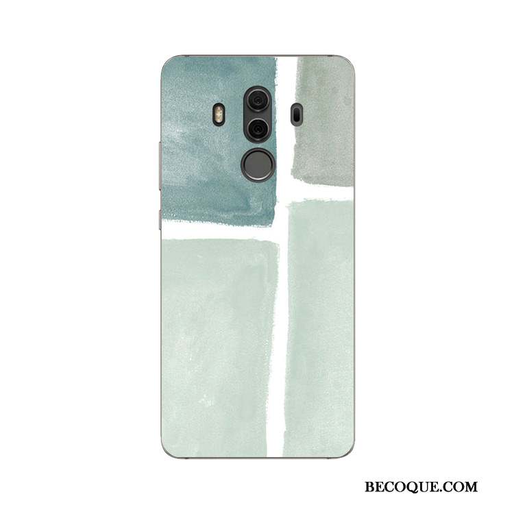 Huawei Mate 10 Pro Silicone Coque De Téléphone Fluide Doux Vert Protection Art