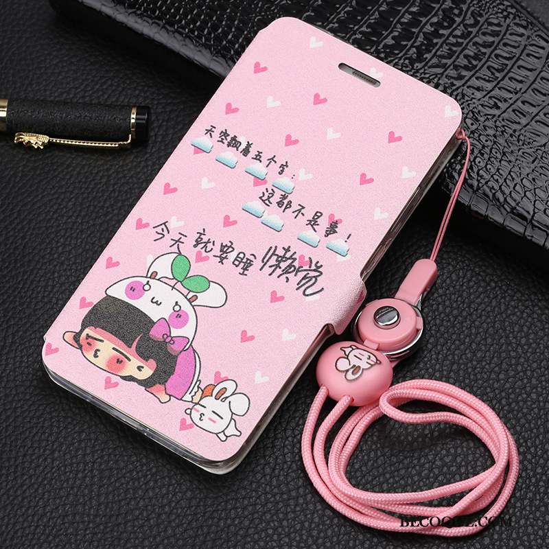 Huawei Mate 10 Pro Étui En Cuir Rose Coque De Téléphone Dessin Animé Housse Peinture