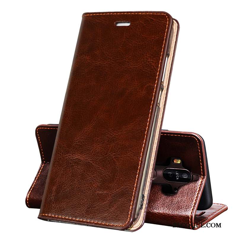 Huawei Mate 10 Protection Housse Cuir Véritable Étui Coque De Téléphone Tout Compris