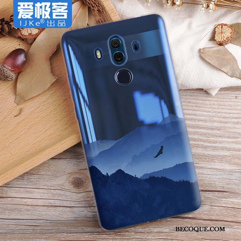 Huawei Mate 10 Silicone Coque De Téléphone Étui Fluide Doux Protection Paysage