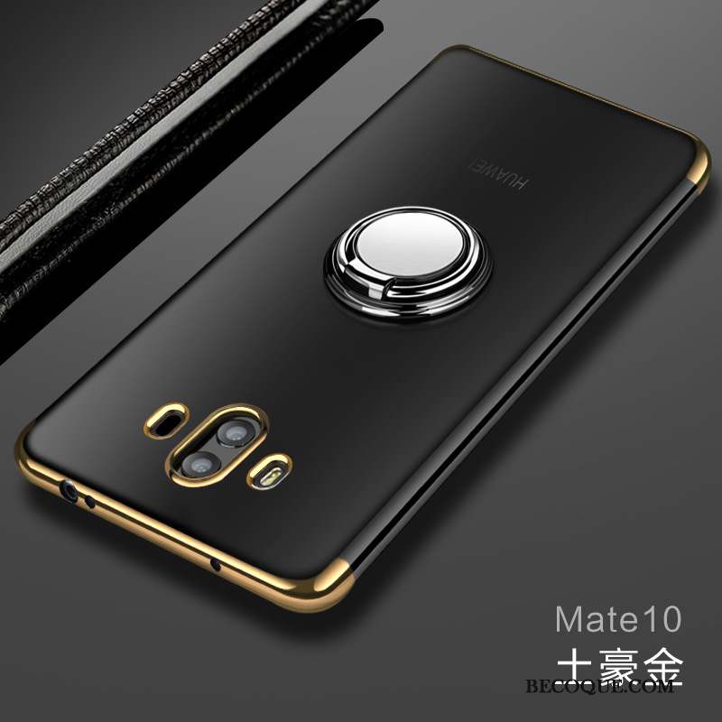 Huawei Mate 10 Tout Compris Fluide Doux Coque De Téléphone Or Transparent Silicone