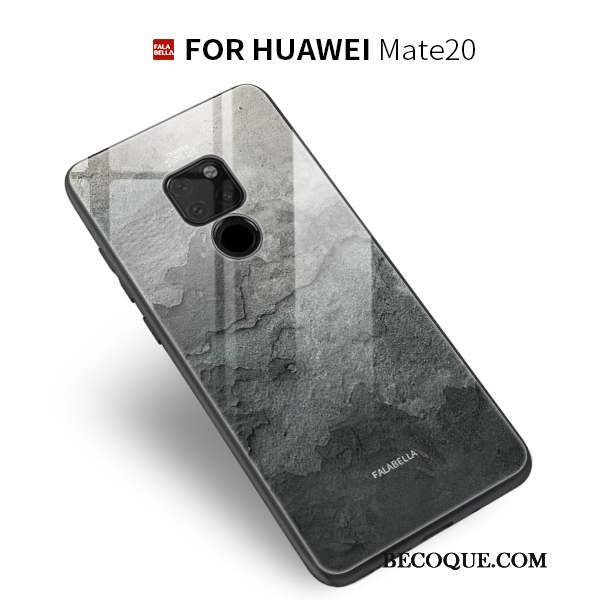Huawei Mate 20 Coque De Téléphone Protection Simple Personnalité Clair Verre