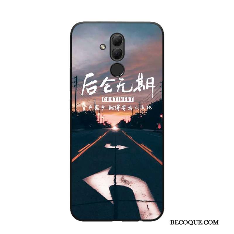 Huawei Mate 20 Lite Fluide Doux Ornements Suspendus Coque De Téléphone Bleu Étui