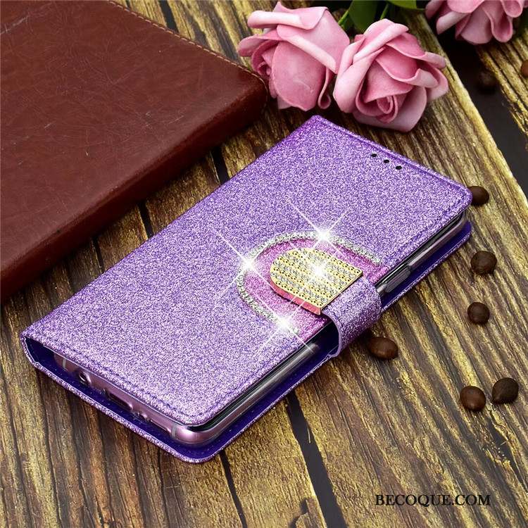 Huawei Mate 20 Pro Coque Rose Violet Clamshell Nouveau Téléphone Portable Étui En Cuir