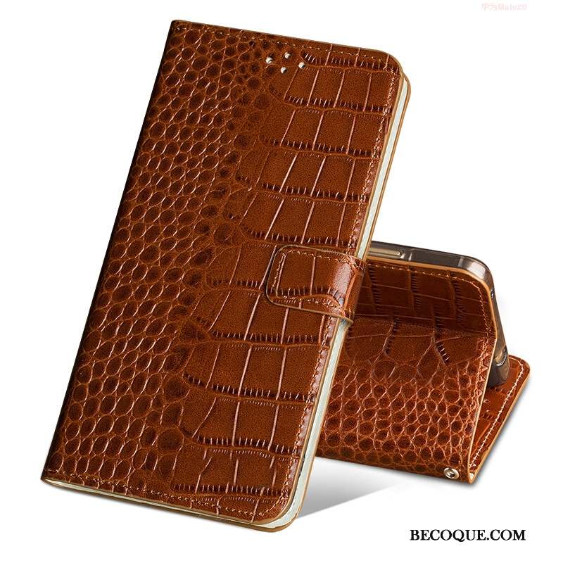 Huawei Mate 20 Pro Crocodile Coque De Téléphone Boucle Magnétique Housse Étui Protection