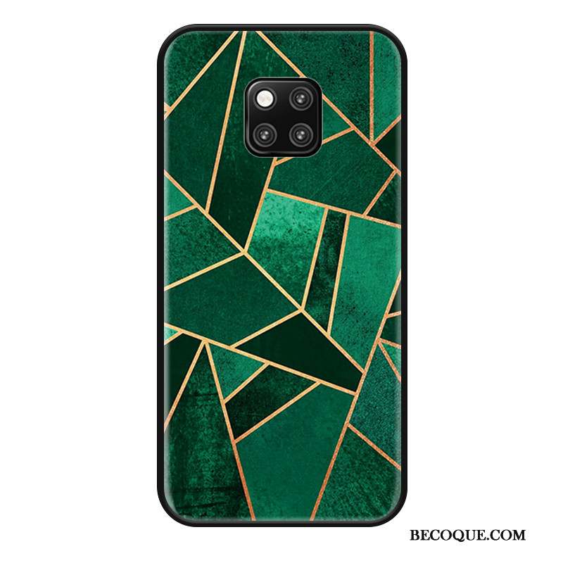 Huawei Mate 20 Pro Créatif Art Frais Blanc Coque Simple