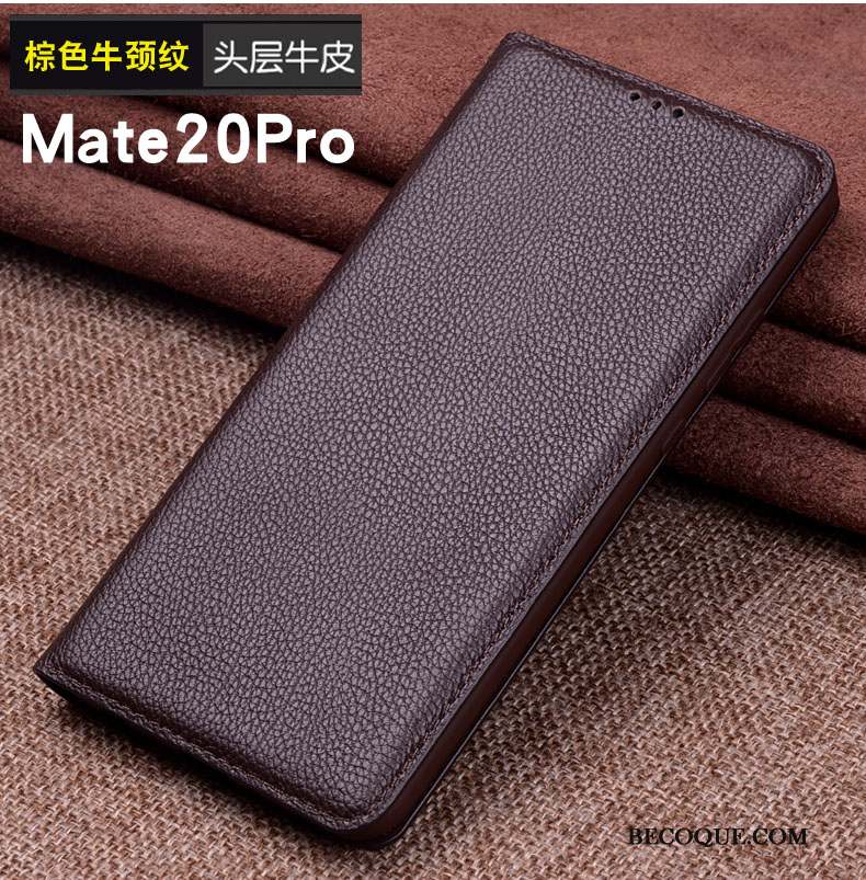 Huawei Mate 20 Pro Protection Téléphone Portable Étui Étui En Cuir Coque