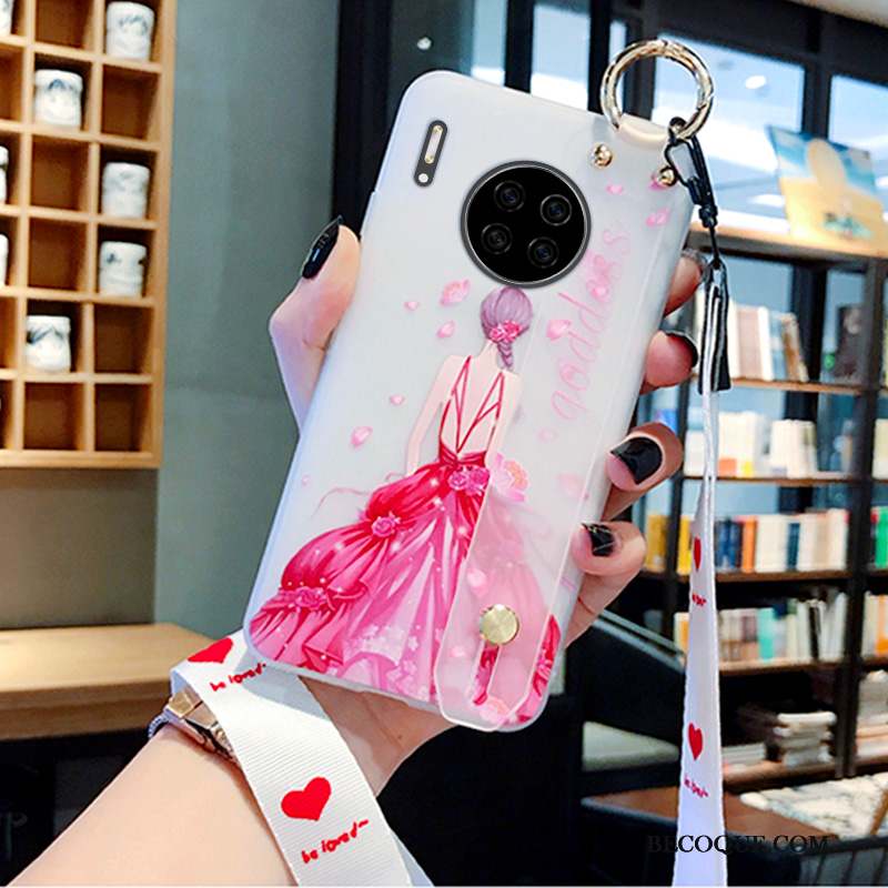 Huawei Mate 30 Amour Fleur Membrane Étui Mois Coque De Téléphone