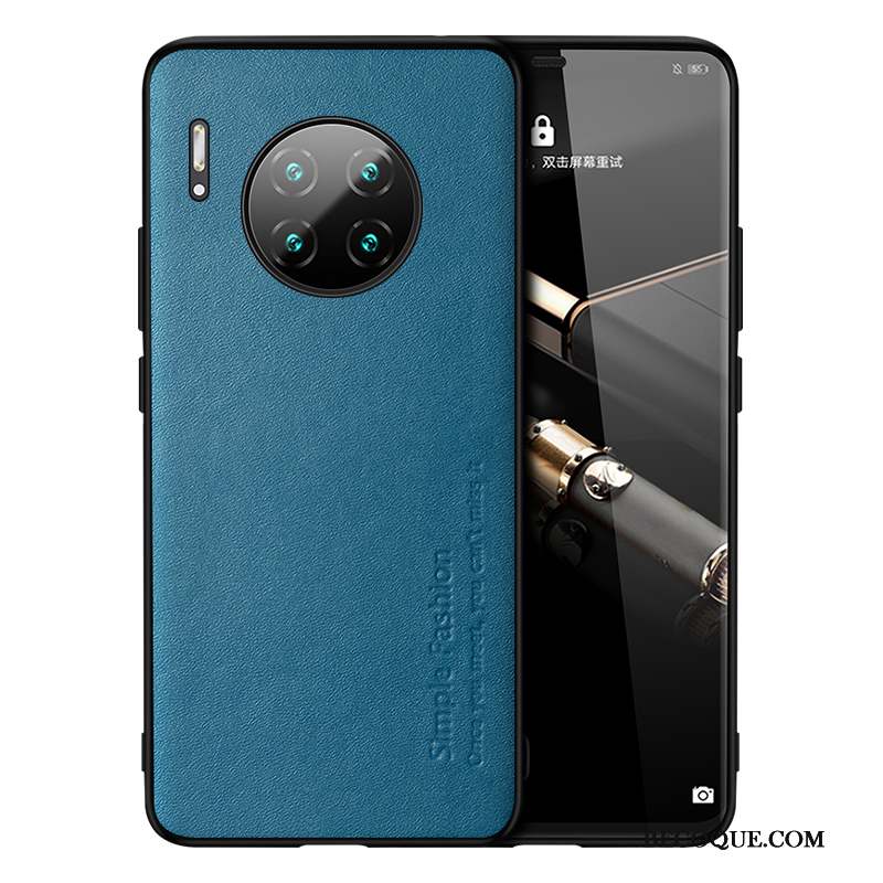 Huawei Mate 30 Coque Mode Personnalité Incassable Business Étui Bleu