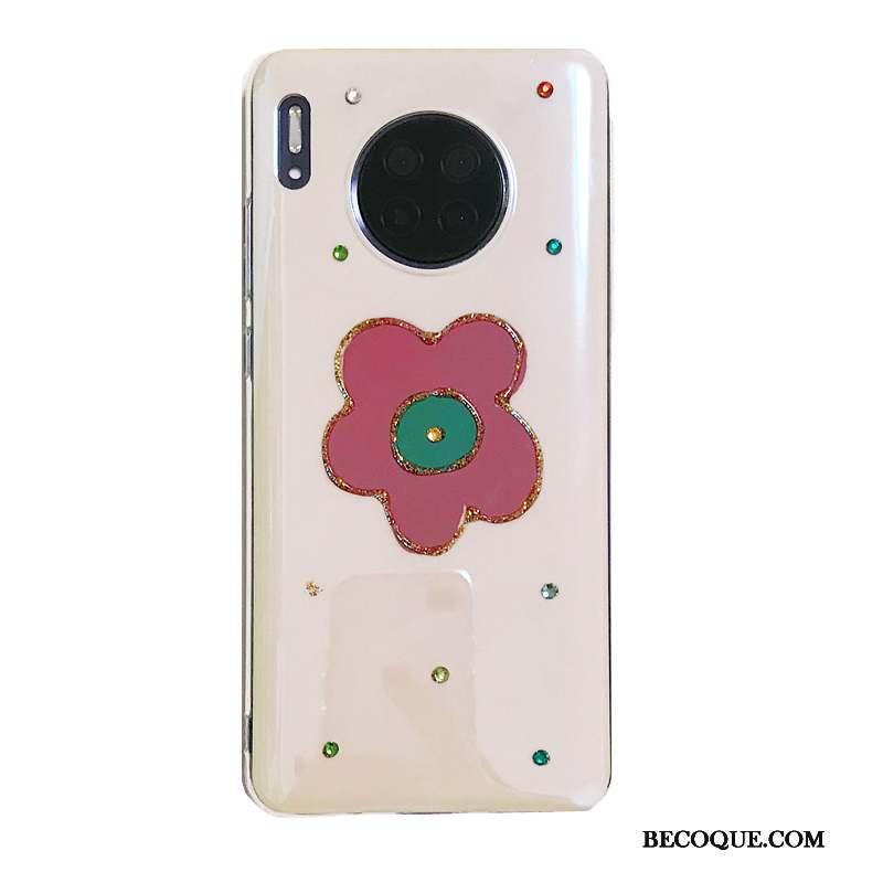 Huawei Mate 30 Floral Nouveau Mince Bleu Coque De Téléphone Petit