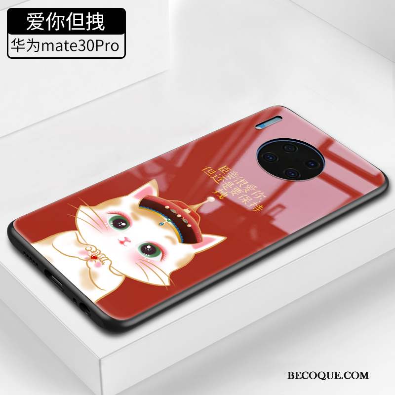 Huawei Mate 30 Pro Coque Charmant Incassable Marque De Tendance Chat Tout Compris Personnalité