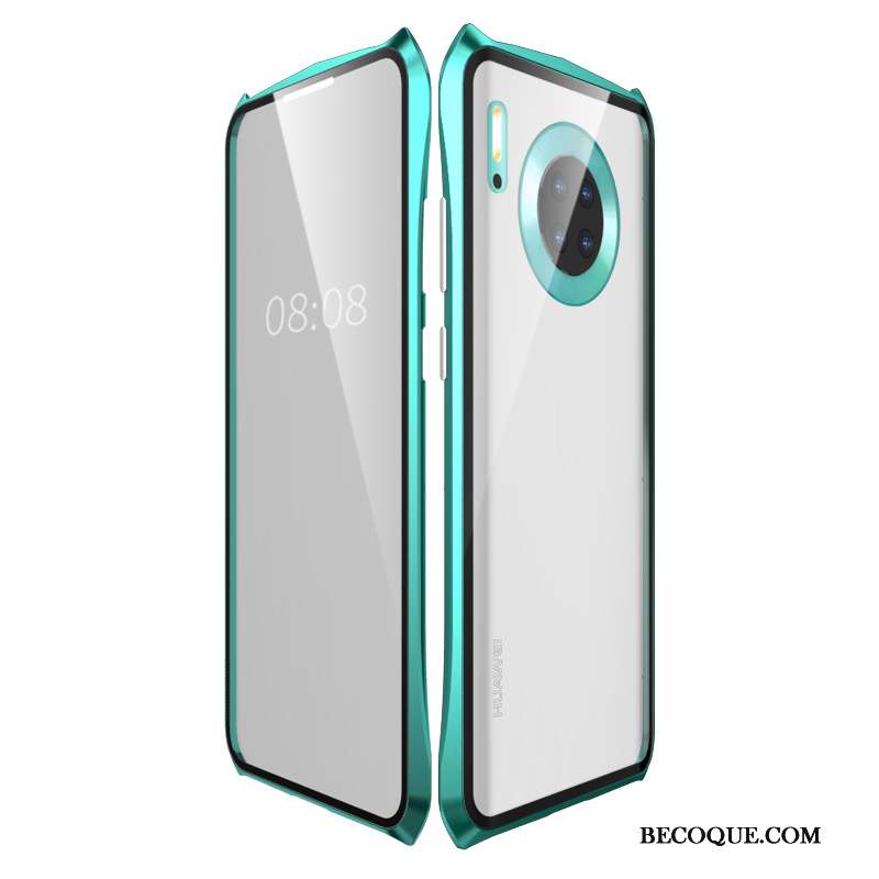 Huawei Mate 30 Pro Coque Reversible Personnalité Protection Tout Compris Vert Verre