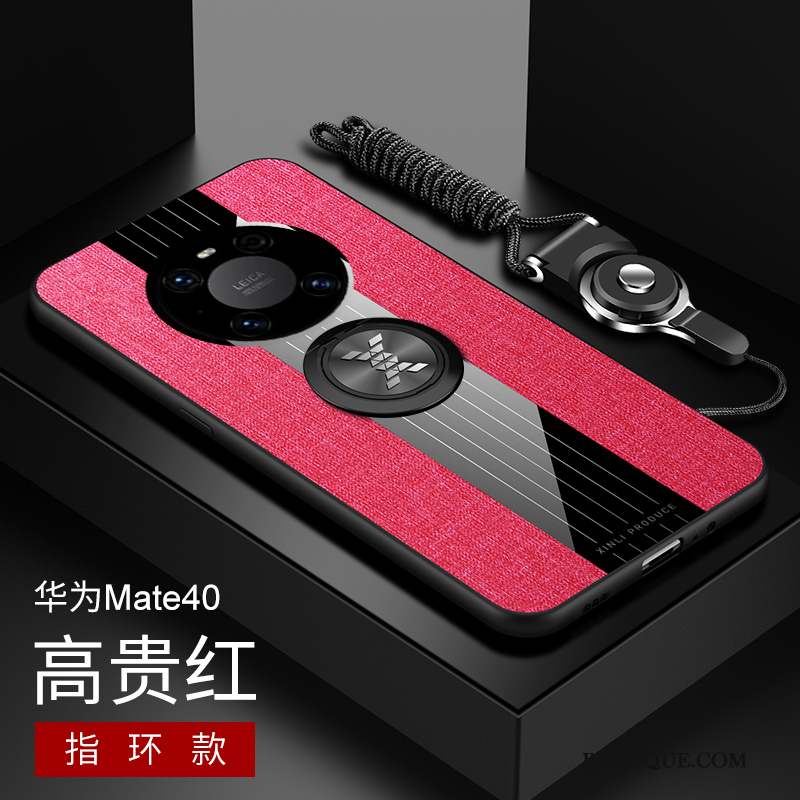 Huawei Mate 40 Nouveau Tout Compris Silicone Rouge Tendance Coque De Téléphone