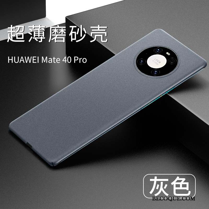 Huawei Mate 40 Pro Légères Coque De Téléphone Nouveau Très Mince Délavé En Daim Incassable