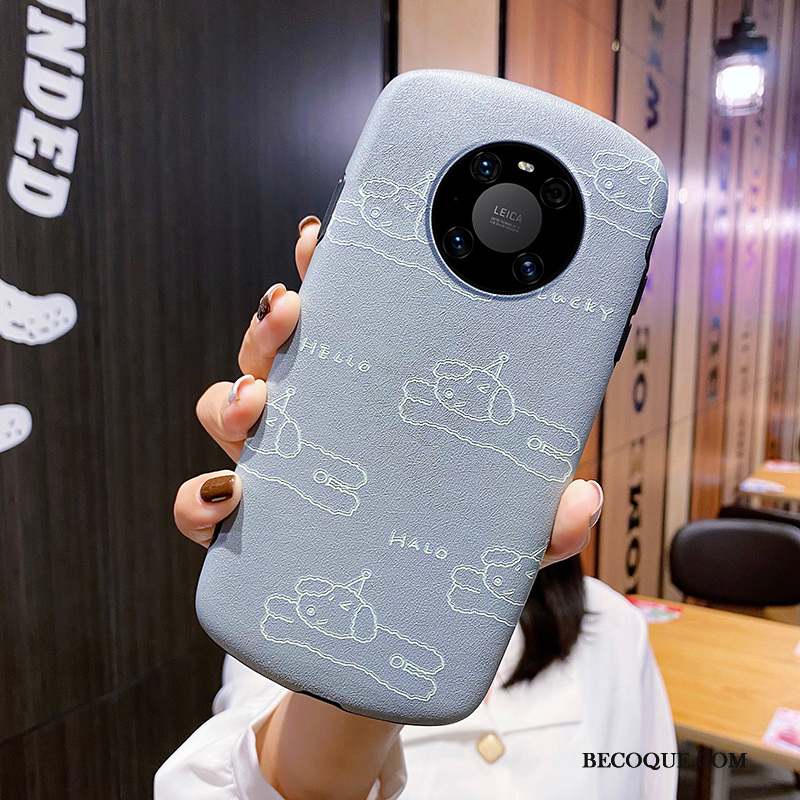 Huawei Mate 40 Pro Étui Coque De Téléphone Cuir Gaufrage Personnalité Charmant