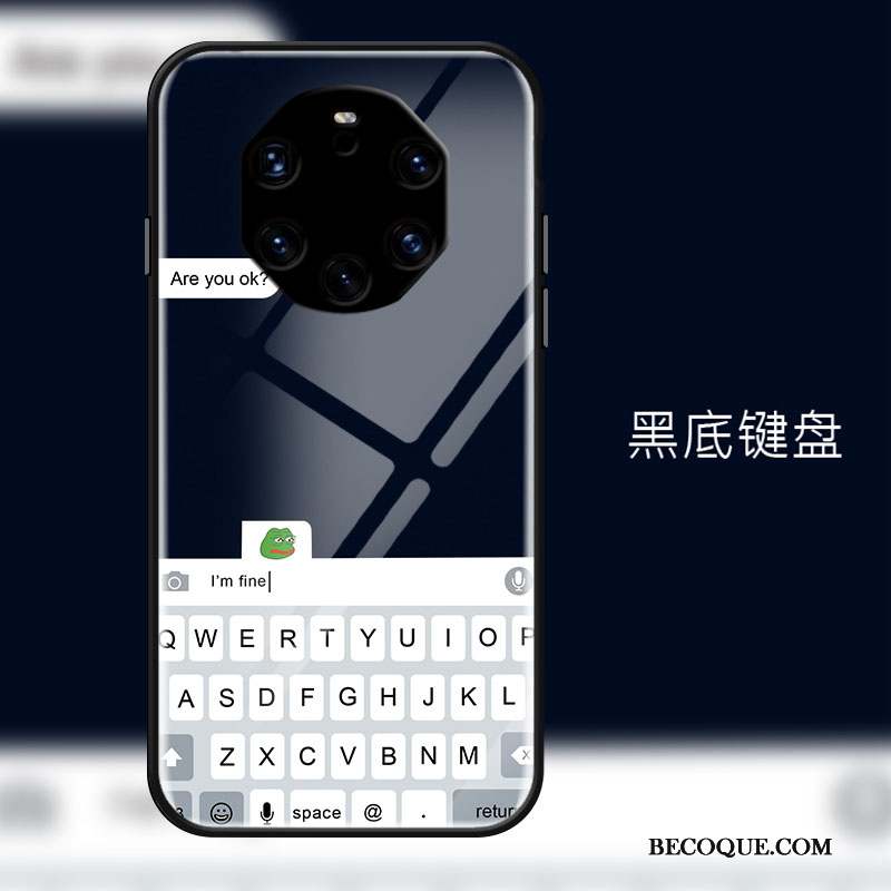 Huawei Mate 40 Rs Étui Incassable Simple Coque De Téléphone Tendance Mode