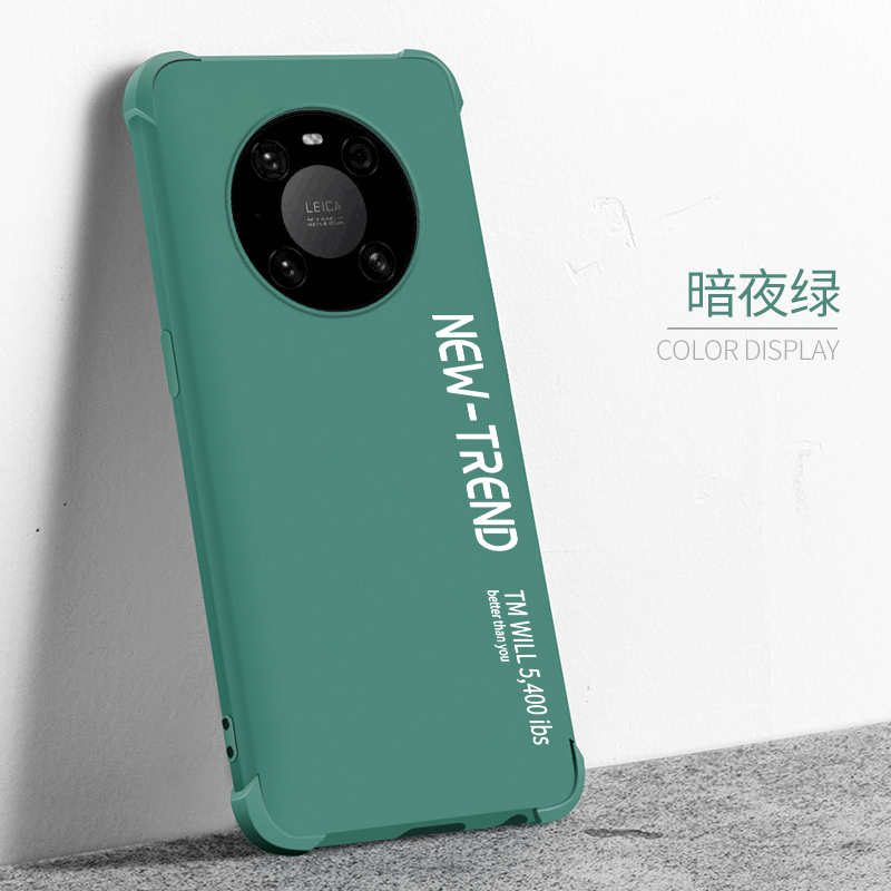 Huawei Mate 40 Tendance Protection Coque Vert Personnalité Fluide Doux
