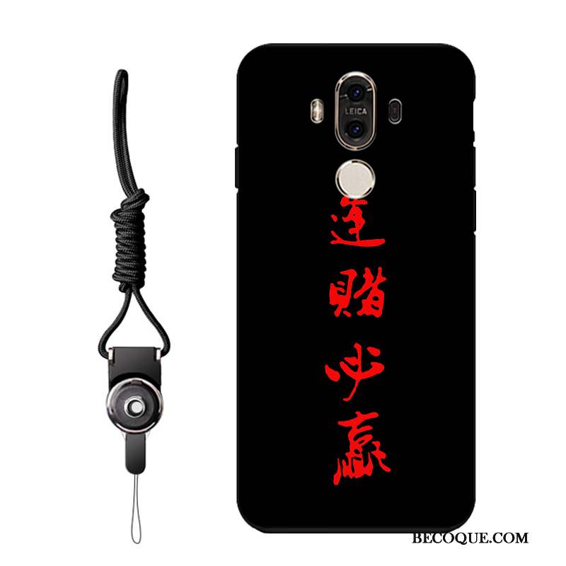 Huawei Mate 8 Créatif Coque De Téléphone Gaufrage Noir Protection Étui