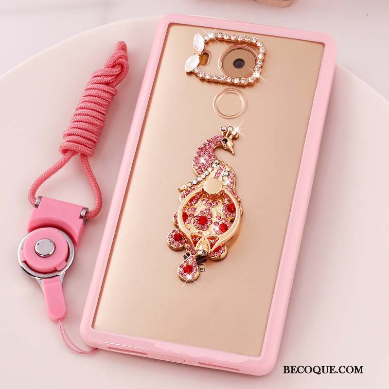 Huawei Mate 8 Strass Rose Coque Dessin Animé Téléphone Portable Protection