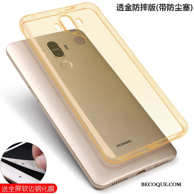 Huawei Mate 9 Coque Or Ballon Silicone Transparent Étui Incassable