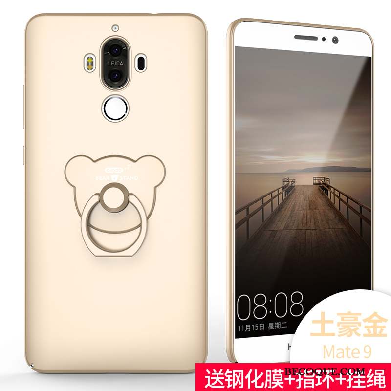 Huawei Mate 9 Coque Personnalité Incassable Tout Compris Créatif Étui Or