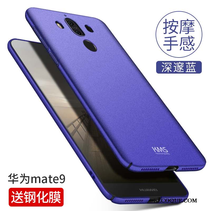 Huawei Mate 9 Difficile Coque De Téléphone Protection Très Mince Délavé En Daim Tempérer