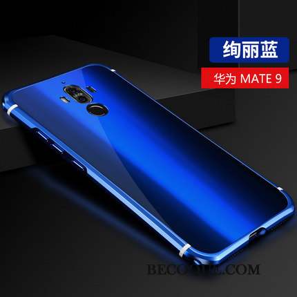 Huawei Mate 9 Marque De Tendance Créatif Bleu Étui Coque De Téléphone Métal