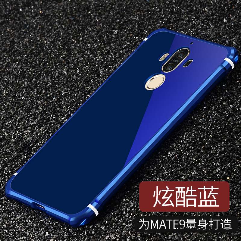 Huawei Mate 9 Métal Étui Bleu Coque De Téléphone Protection