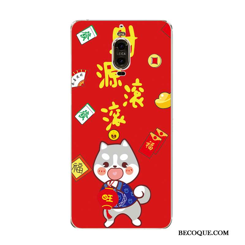 Huawei Mate 9 Pro Coque De Téléphone Étui Rouge Silicone Fluide Doux Grand