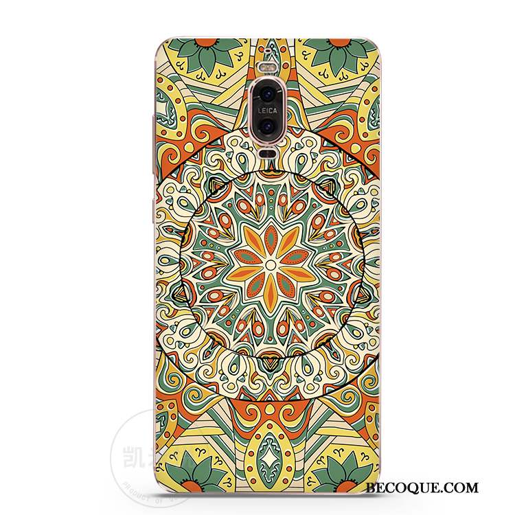 Huawei Mate 9 Pro Coque Mode Protection Multicolore Vent Totem Personnalité