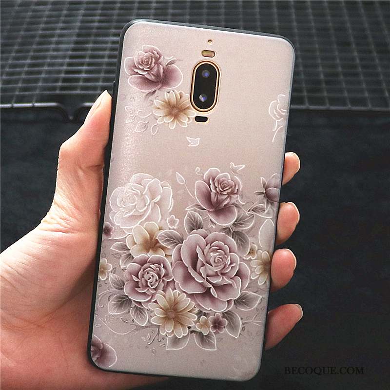 Huawei Mate 9 Pro Personnalité Coque De Téléphone Silicone Créatif Rose Incassable