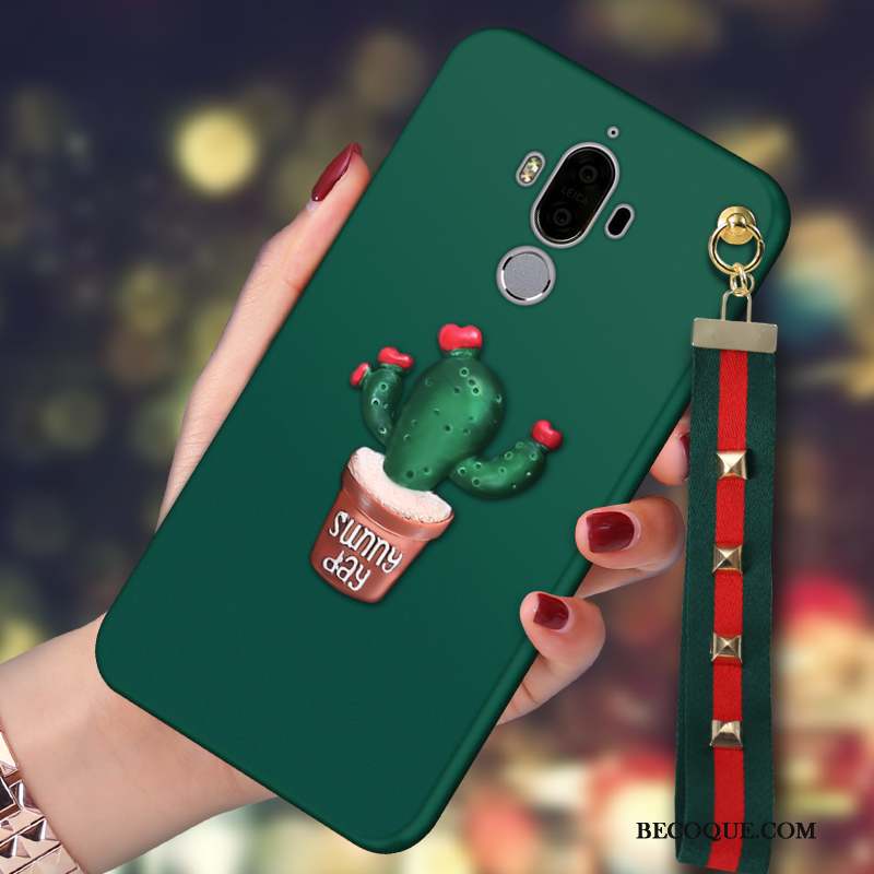 Huawei Mate 9 Vert Foncé Protection Ornements Suspendus Tendance Étui Coque De Téléphone