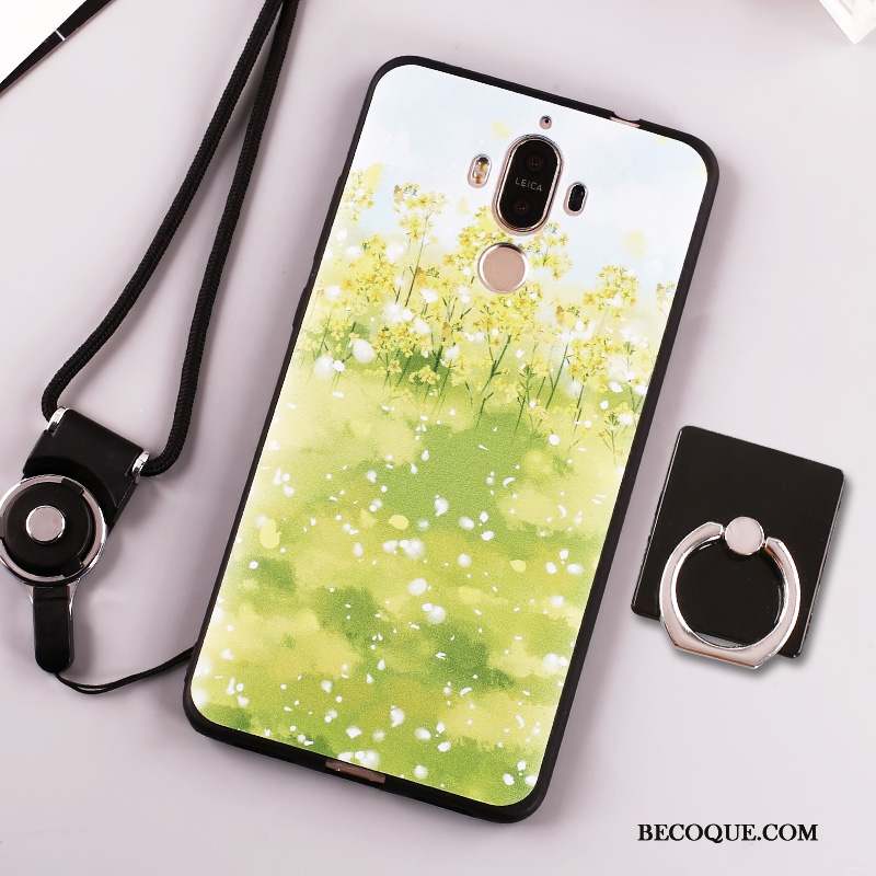 Huawei Mate 9 Vert Étui Fluide Doux Coque De Téléphone