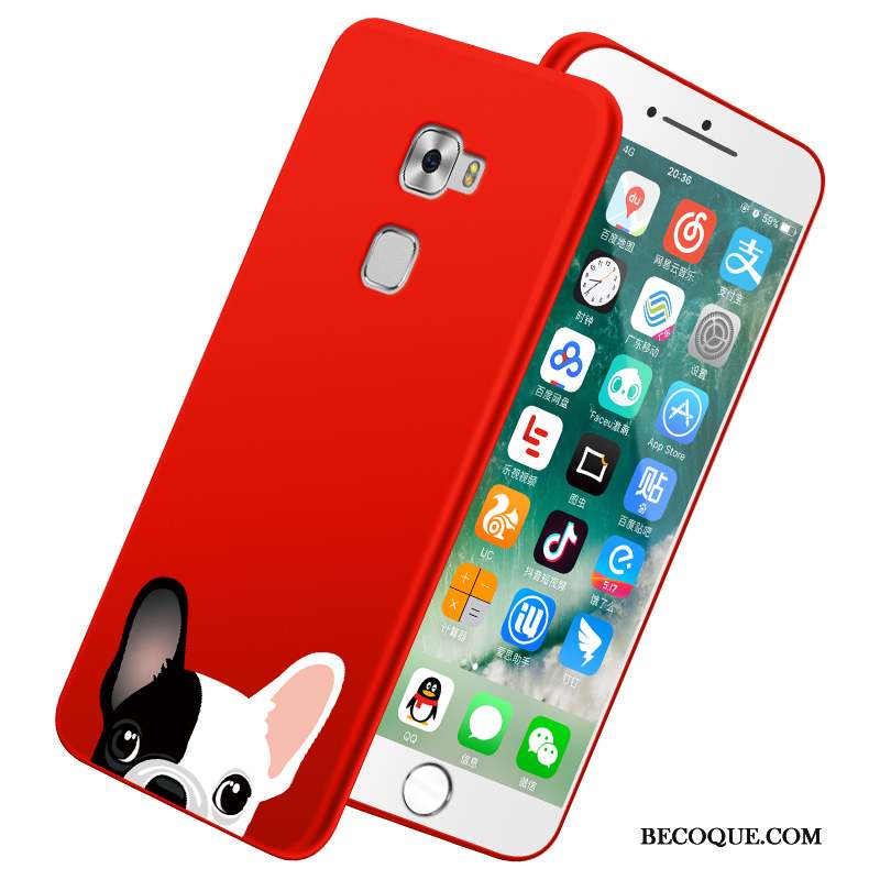 Huawei Mate S Protection Coque De Téléphone Fluide Doux Incassable Rouge Ultra