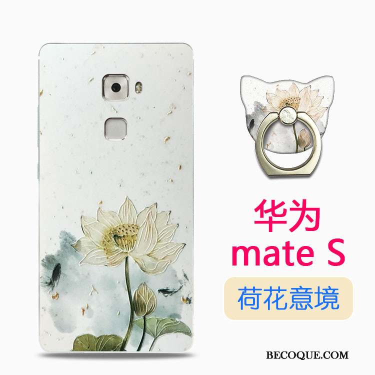 Huawei Mate S Silicone Coque Transparent Blanc Étui Beau