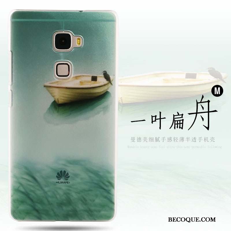 Huawei Mate S Étui Difficile Coque Vert Protection Peinture