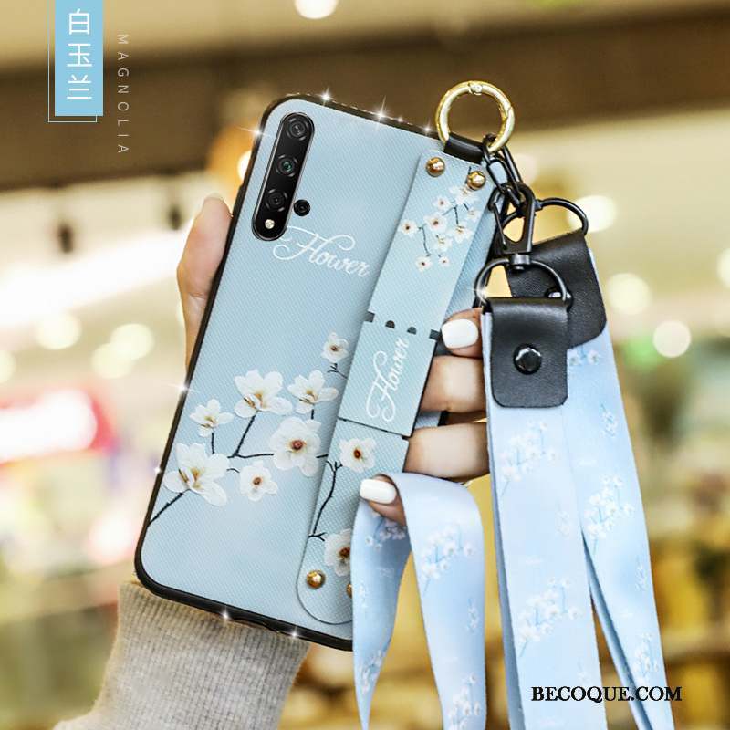 Huawei Nova 5t Coque Incassable Protection Tendance Marque De Tendance Personnalité Bleu