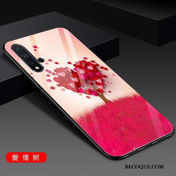 Huawei Nova 5t Coque Mode Étui Marque De Tendance Incassable Rouge Tout Compris