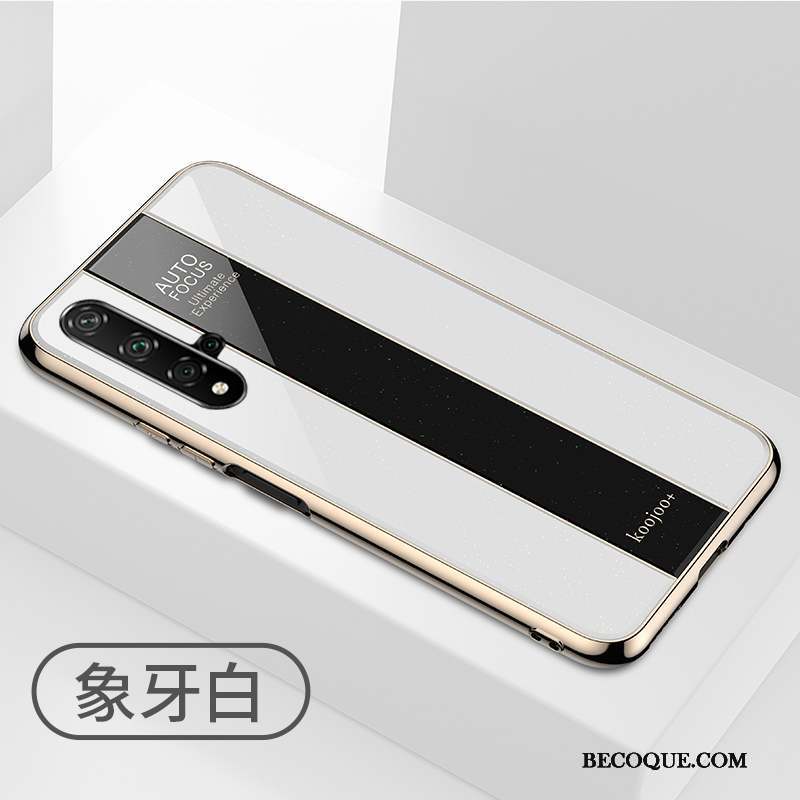 Huawei Nova 5t Coque Nouveau Tout Compris Miroir Blanc Étui Protection