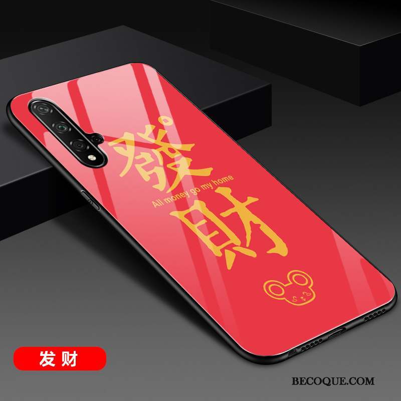 Huawei Nova 5t Silicone Coque De Téléphone Incassable Rouge Nouveau Protection